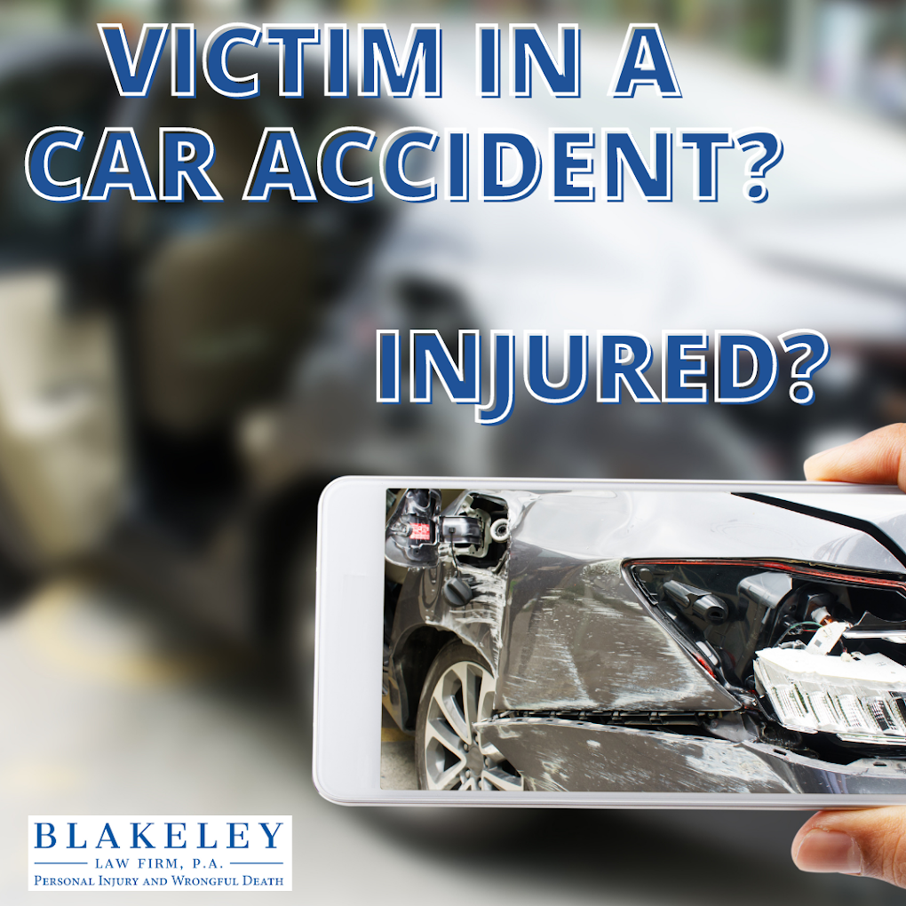 Victim in a car accident 